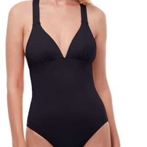 Gottex halter 1-pc swimsuit w/sarong, size 10